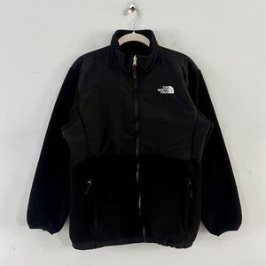 The North Face Denali Black Polartec Fleece Zip Up Girls Jacket